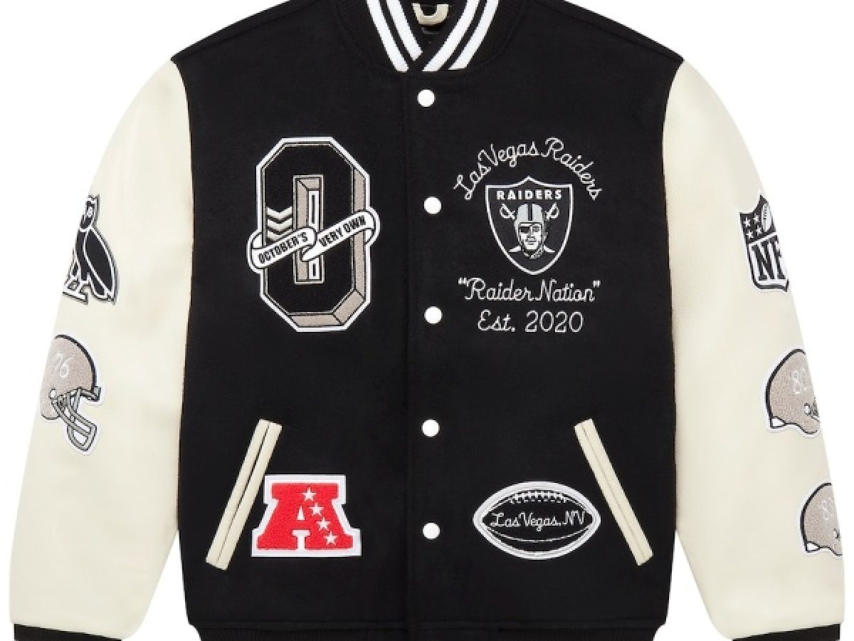 Las Vegas Raiders Varsity Jacket | OVO x NFL Raiders Varsity