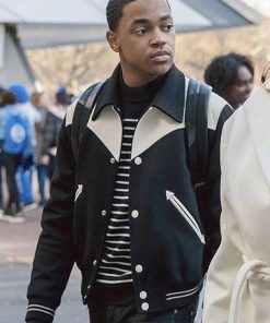 Michael Rainey Jr. Power Book II Ghost Black & White Bomber Jacket