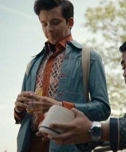 Otis Milburn Sex Education Season 4 Asa Butterfield Blue Leather Jacket