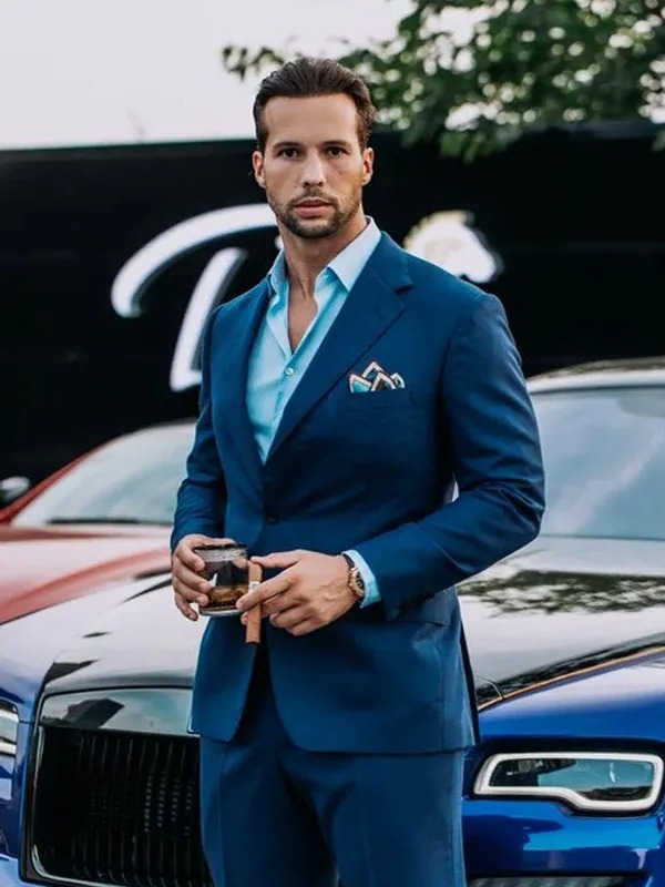 Tristan Tate Blue Suit