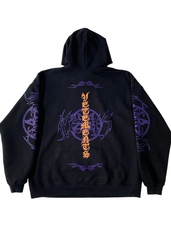 Vetements Vital Existence Black Hoodie |Hoodie For Halloween