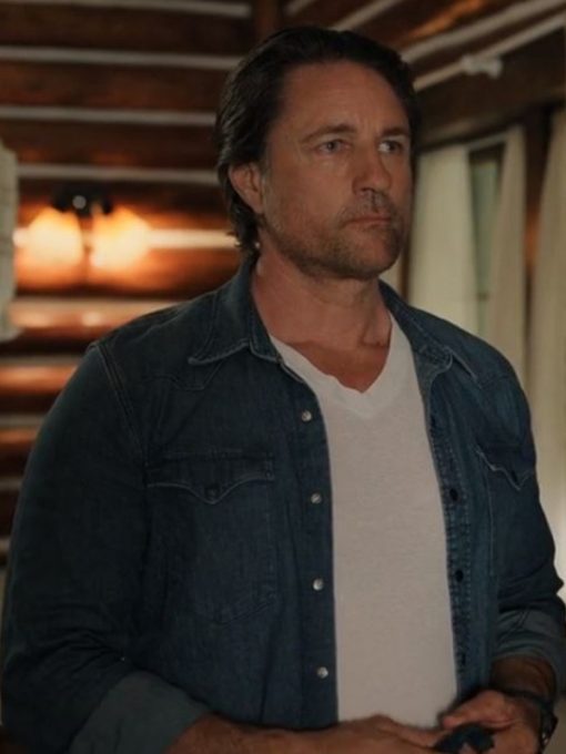Martin Henderson TV Series Virgin River S05 Jack Sheridan Denim Shirt