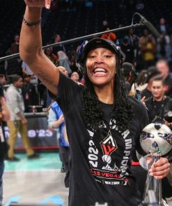 A’ja Wilson Las Vegas Aces 2023 WNBA champions T-shirt