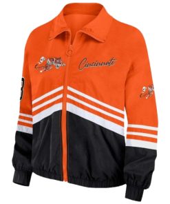 Cincinnati Bengals Erin Andrews Vintage Windbreaker Full-Zip Jacket