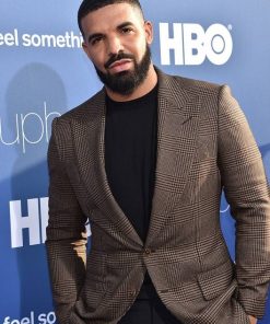 Euphoria L.A. Premiere Drake Checked Blazer