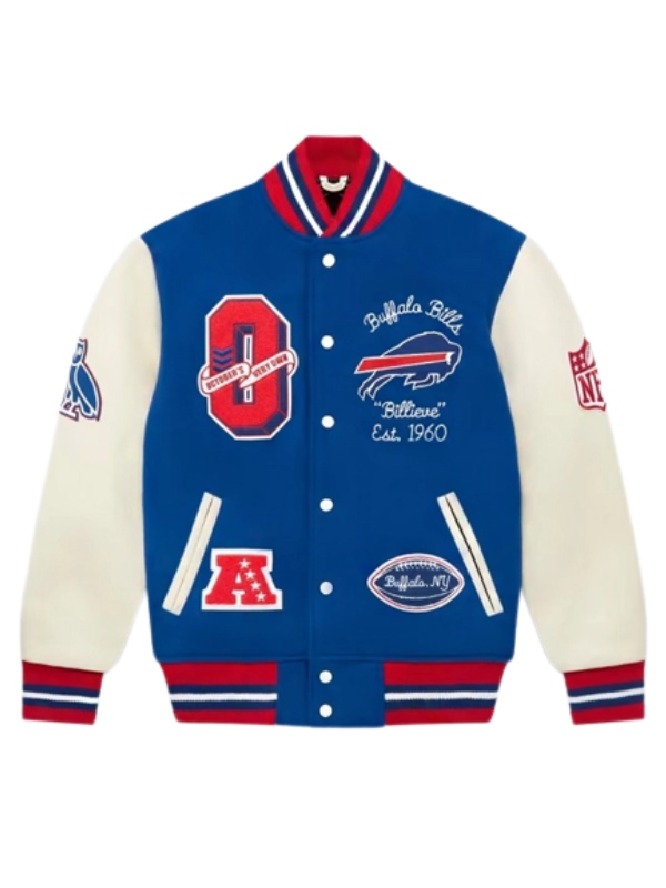 NFL Buffalo Bills Varsity Jacket | Buffalo Bills OVO Royal Varsity