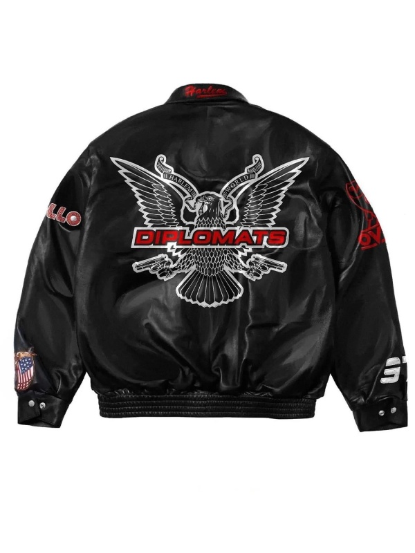 OVO Dipset Diplomats Leather Jacket Paragon Jackets