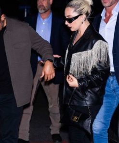 SNL Afterparty Lady Gaga Fringe Jacket