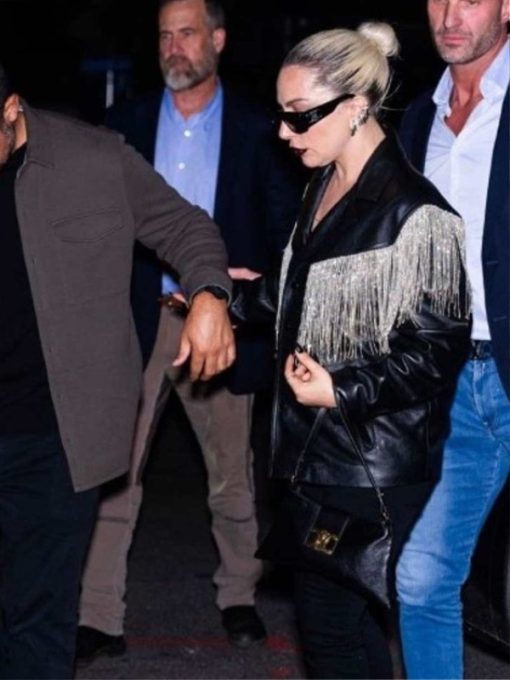 SNL Afterparty Lady Gaga Fringe Jacket