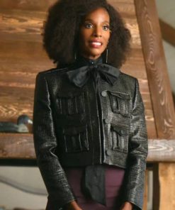 Zainab Johnson TV Series Upload Season 3 Aleesha’s Black Cropped Jacket