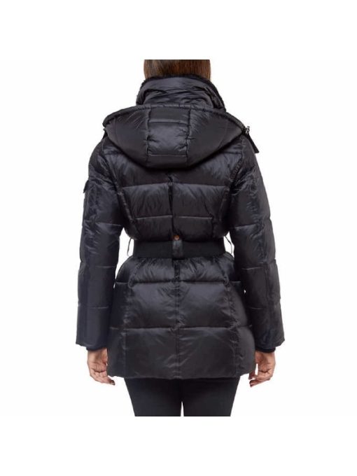 Vince Camuto Belted Parka Jacket - Black