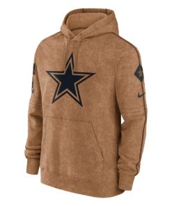 Brown Cowboys Hoodie  Cowboys 2023 Salute To Service Hoodie