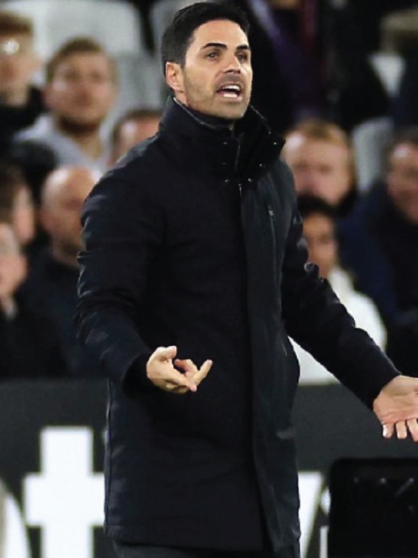EFL Mikel Arteta Black Parka Jacket Paragon Jackets