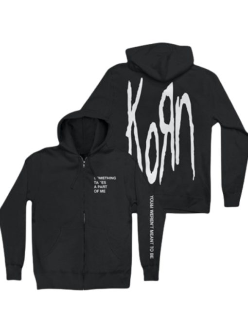 Korn Black Zip Up Hoodie