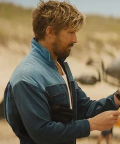 Ryan Gosling The Fall Guy 2024 Colt Seavers Blue Jumpsuit