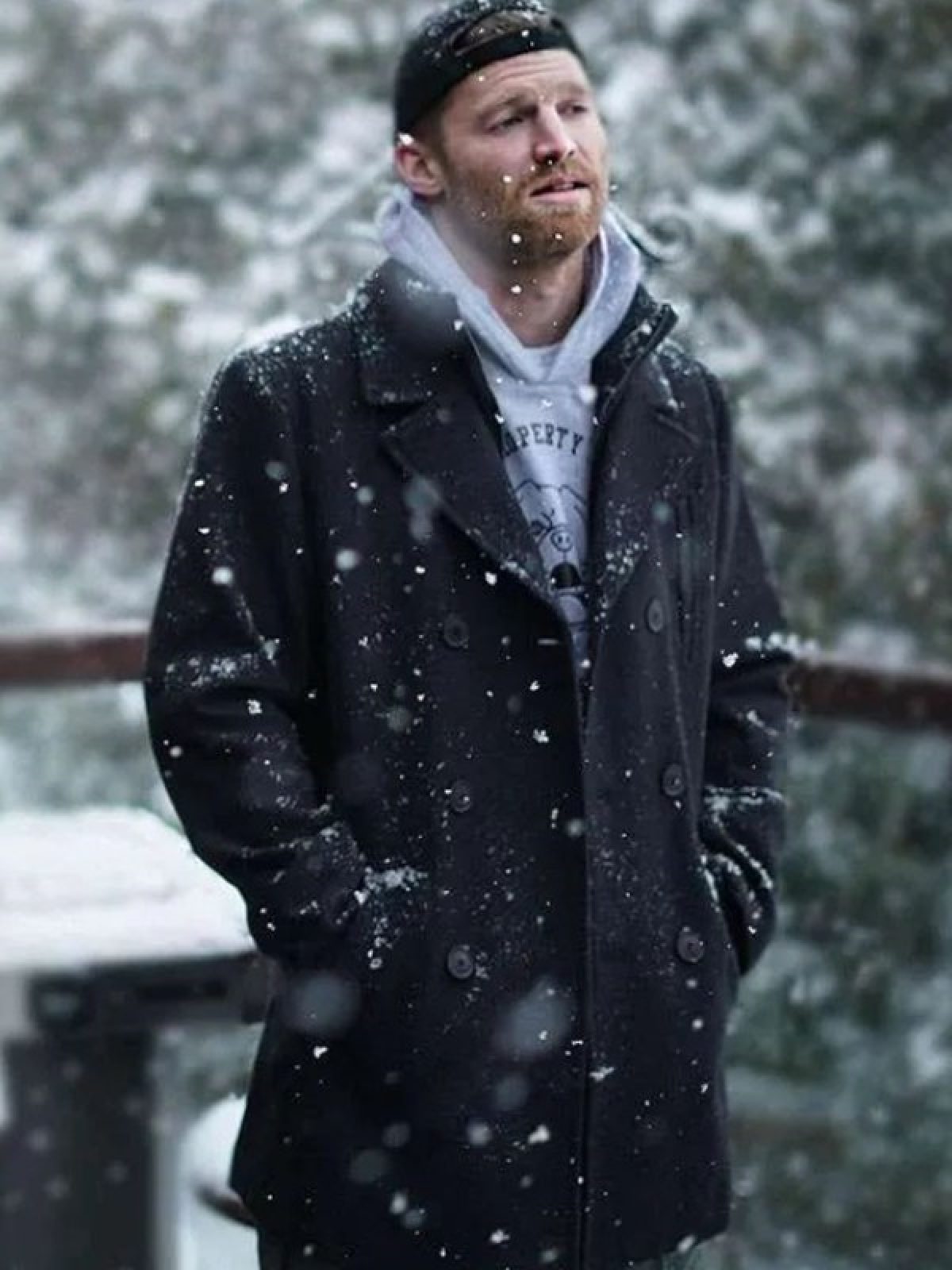 Shoresy S2 Jared Keeso Black Peacoat | Shop Pea Coat