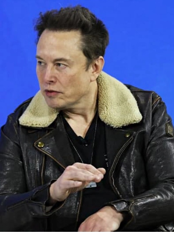 Dealbook Summit Elon Musk Shearling Leather Jacket Elon Musk Aviator