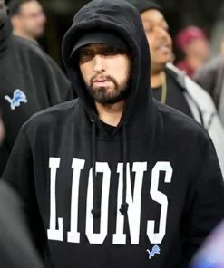 Shop Eminem Detroit Lions Black Hoodie
