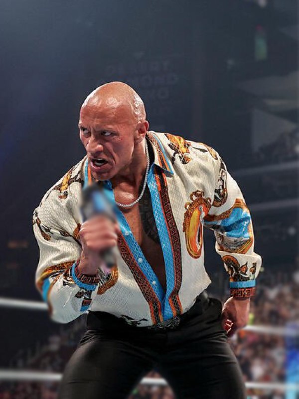Dwayne The Rock Johnson SmackDown Shirt | Versace shirt