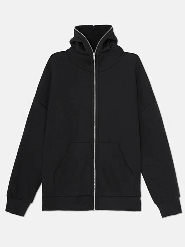 Full black hoodie hotsell