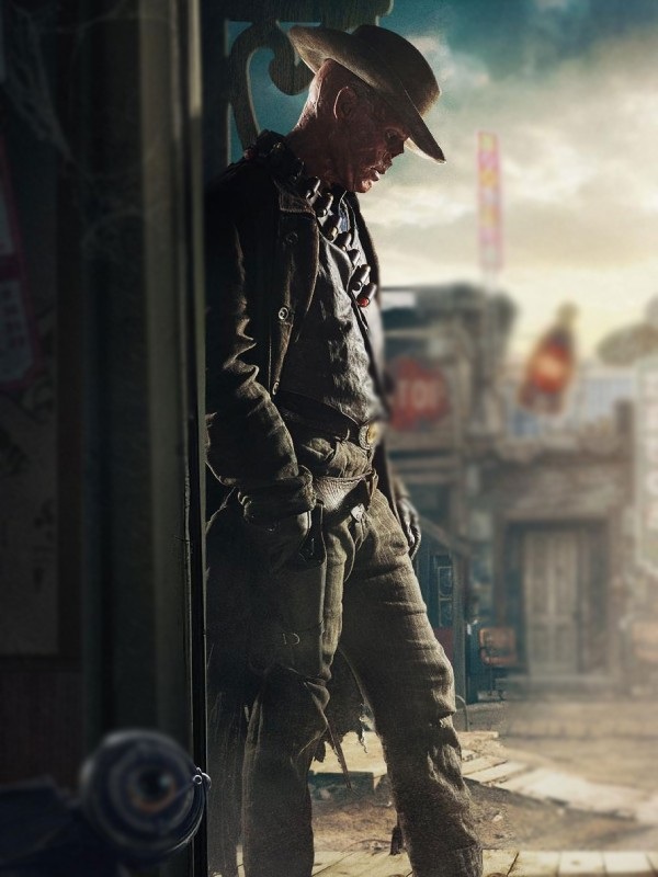 Fallout 2024 walton goggins coat bounty hunter coat