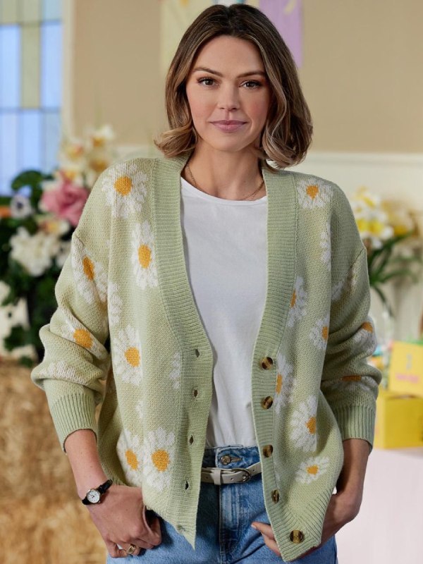An Easter Bloom 2024 Aimee Teegarden Flower Cardigan
