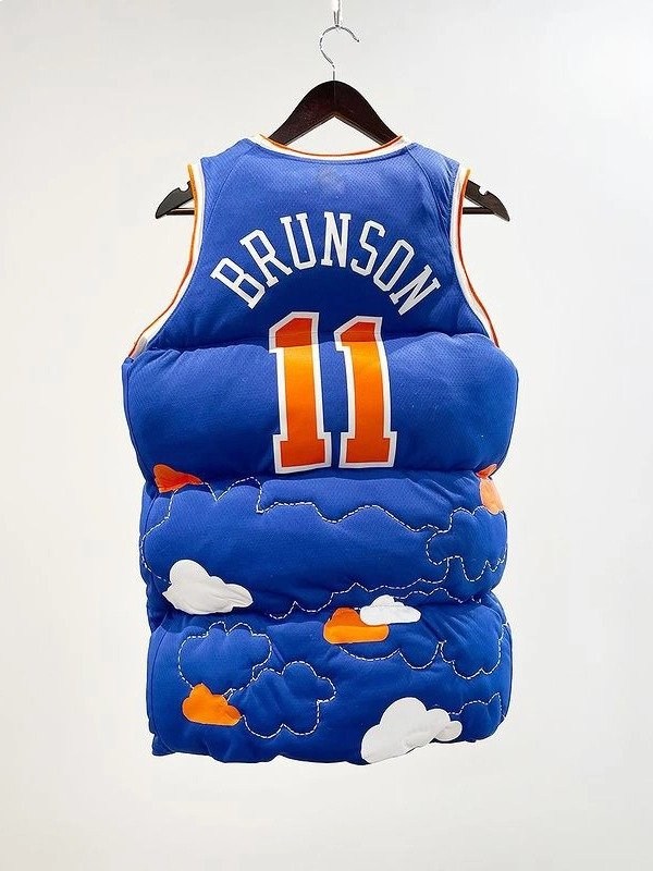 Jalen Brunson New York Knicks Puffer Vest Spike Lee Knicks Vest