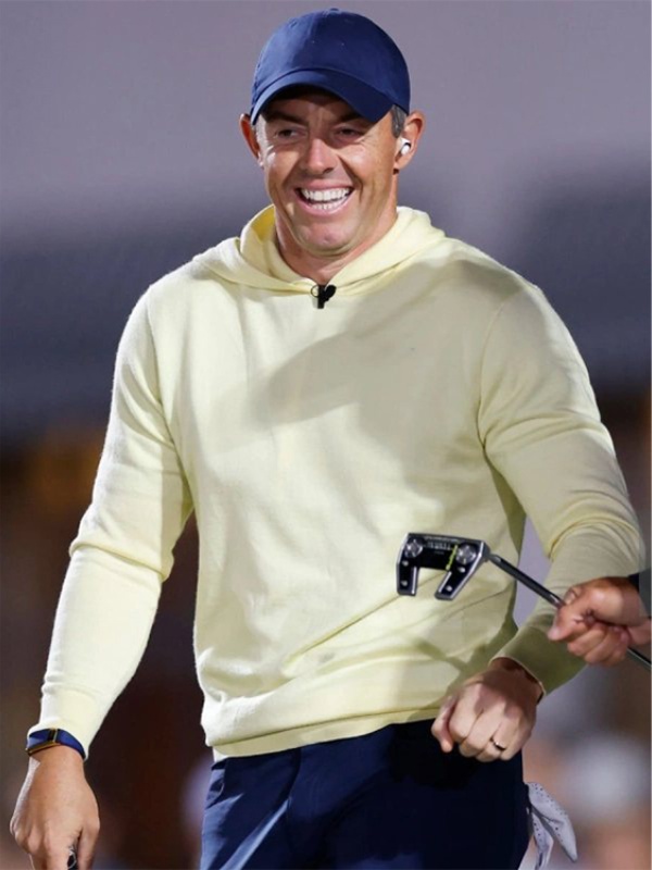 Rory McIlroy Golf Yellow Hoodie Paragon Jackets