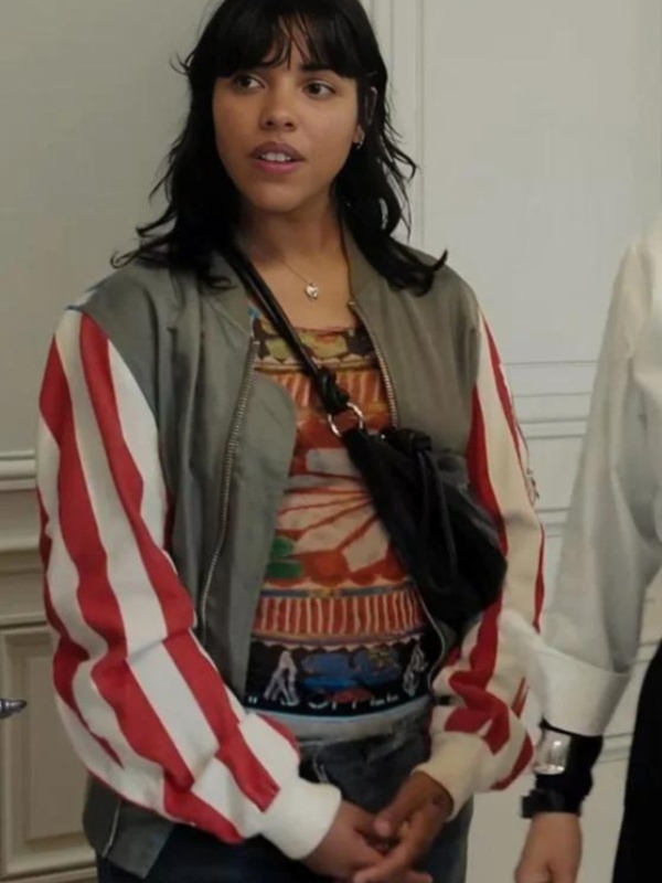 La Maison 2024 Zita Hanrot Bomber Jacket | Gingham Check