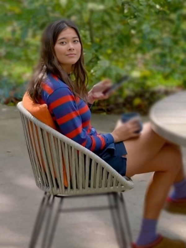 Shrinking S2 Lukita Maxwell Stripe T-Shirt | Red Blue Striped LS Tee