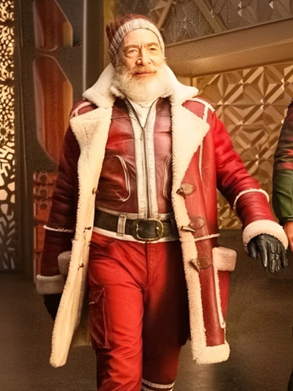 Red One 2024 J.K. Simmons Santa Claus Coat J.K. Simmons Santa Costume