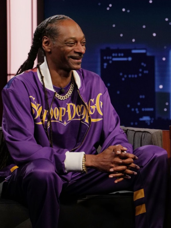 Jimmy Kimmel Live 2025 Snoop Dogg Purple Tracksuit - Paragon Jackets