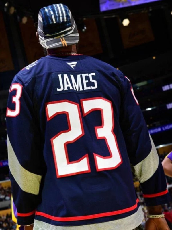 LeBron James CBJ Jersey James CBJ 2025 NHL Stadium Series Player