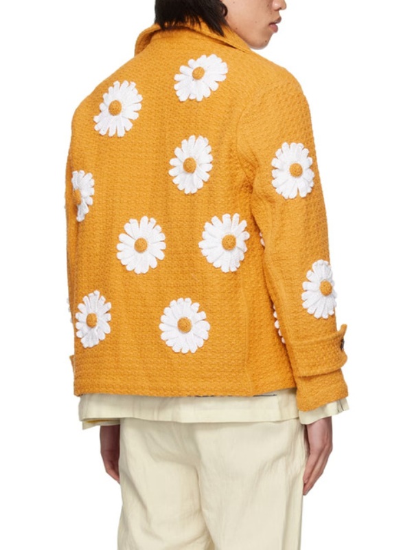E! News 2025 John Legend Yellow Daisy Appliqué Jacket - Paragon