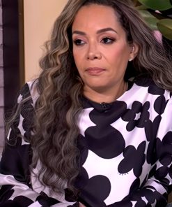 The View 2025 Sunny Hostin Black Floral Dress