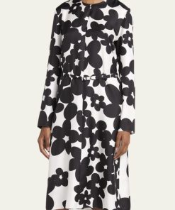 The View 2025 Sunny Hostin Black Floral Printed Midi Dress