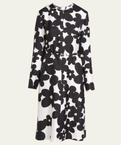 The View Sunny Hostin Black Floral Dress
