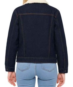 Women Blue Denim Jacket_11zon