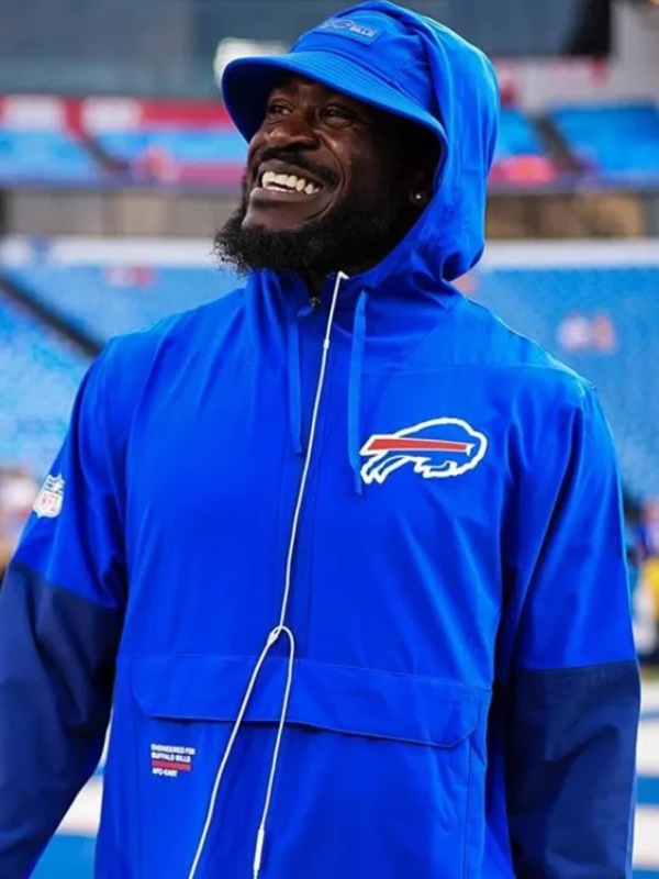 Buffalo Bills 2025 1/2 Zip Hooded Jacket | Anorak Jacket