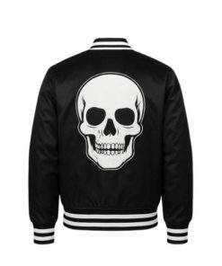 CM Punk WWE Survivor Series Larry’s Dad Satin Bomber Jacket in Black