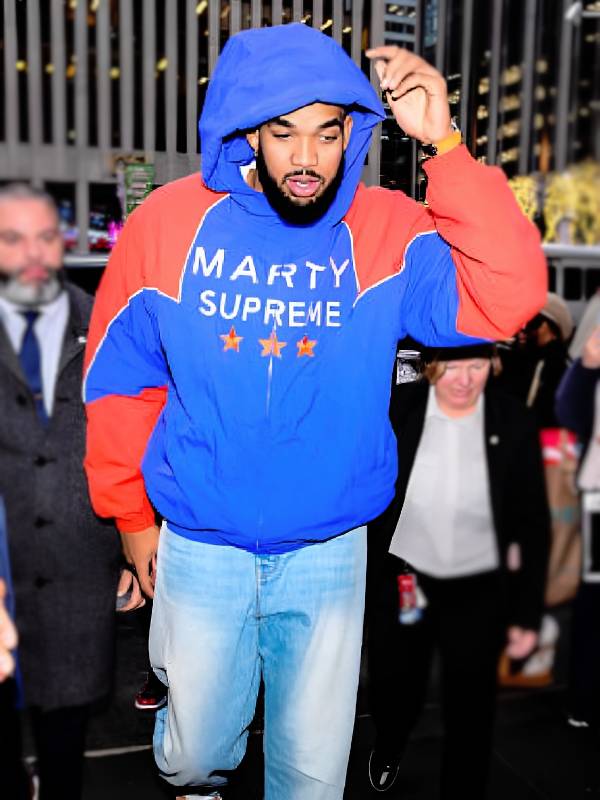 NAHMIAS x Marty Supreme Jacket A24 Lサイズ NAHMIAS x Marty Supreme A24 Classic Warm Up Jacket Navy Men's