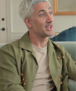 Tan France TV Series Queer Eye 2026 Floral Embroidered Shirt