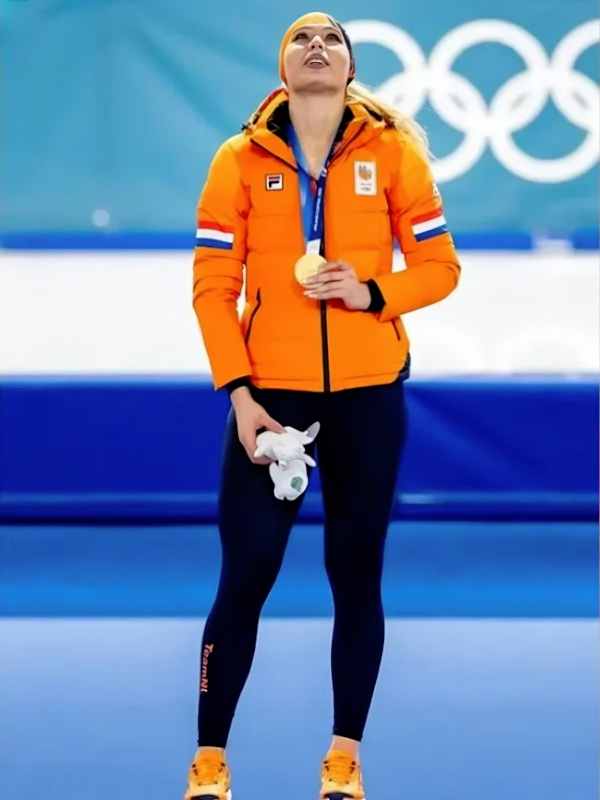 Winter Olympics 2026 Team NL Jutta Leerdam Puffer Jacket Milano Cortina 2026 Winter Olympics Team Netherlands Jutta Leerdam Puffer Jacket