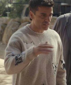 Oscar Isaac TV Series Beef Season 2 Joshua Martín Cat Jacquard Sweater - Unisex