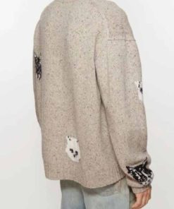 Beef S2 Oscar Isaac Cat Jacquard Sweater