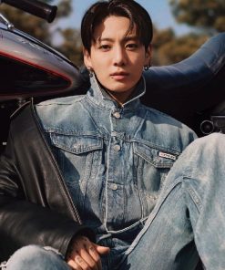 Jung Kook Denim Jacket | 90s Trucker Jacket